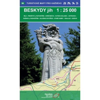 Beskydy jih 1:25 000 – Zboží Dáma
