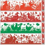 Okenní fólie pruh velikonoční siluety 41x12cm 4 druhy – Hledejceny.cz