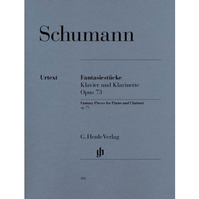 Robert Schumann Fantasy Pieces For Clarinet And Piano Op.73 noty na klarinet klavír – Hledejceny.cz