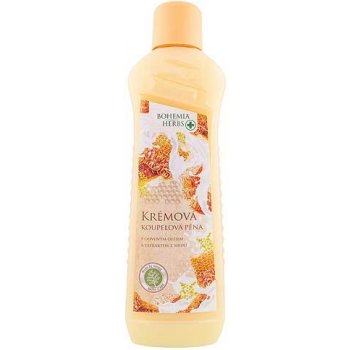 Bohemia Cosmetics Mléko a med krémová pěna do koupele 1000 ml