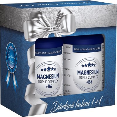 CLINICAL Magnesium triple complex + B6 2 x 100 kapslí + DÁRKOVÉ balení – Hledejceny.cz