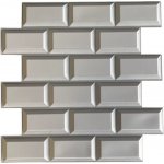 Grace 3D Samolepící 30 x 30 cm bílé retro kachle PD621 4ks – Hledejceny.cz