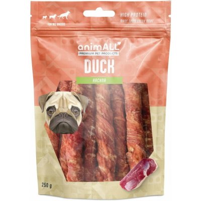 animALL Buvolí tyčka obalená kachním masem 250 g – Sleviste.cz