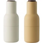 Audo CPH Grinder Set dvou béžovo žlutých keramických mlýnků na sůl a pepř 20,5 cm – Zboží Dáma
