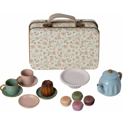 Maileg Čajový set v kufříku pro myšky Maileg Merle 14 ks – Zboží Dáma