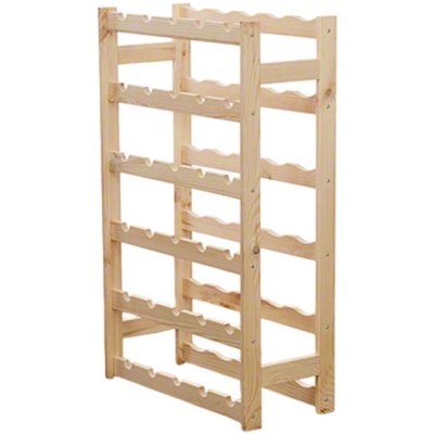 AtmoWood Dřevěný regál na víno 30 lahví – Zboží Dáma