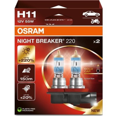 Osram Night Breaker 220 H11 PGJ-2 12V 55W 2 ks – Hledejceny.cz