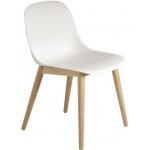 Muuto Fiber Side Chair Wood Base bílá / dub – Zbozi.Blesk.cz