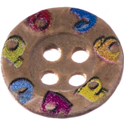 Knoflík 12,5 mm kokos – Zboží Dáma