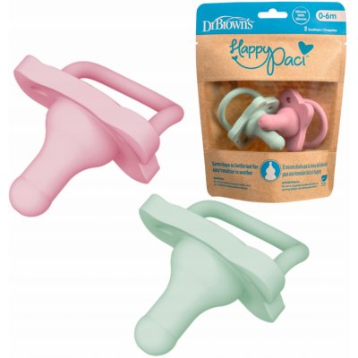 Dr Brown´s silikon savička standard PS12007 růžová a zelená – Sleviste.cz