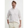 Pánská Košile Tommy Hilfiger pánská košile regular s límečkem button-down MW0MW30935 béžová