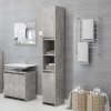 Koupelnový nábytek Nábytek XL Koupelnová skříňka betonově šedá 30 x 30 x 183,5 cm kompozit