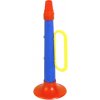 Dětská hudební hračka a nástroj SMĚR Trubka barevná dětská 20cm plast