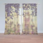 Záclony Londýn Big Ben Flowers: 2 ks - 150x250 cm - Sablio – Hledejceny.cz