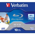 Verbatim BD-R DL 50GB 6x, spindle, 10ks (43746) – Zboží Živě