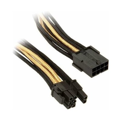 SilverStone kabel 8-pin PCI 6+2-pin PCIe 25 cm černo-zlatá SST-PP07-PCIBG – Zboží Mobilmania