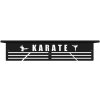 Věšák na medaile Walenty Kovový nástěnný věšák na medaile Karate různé rozměry Antracit 100 cm