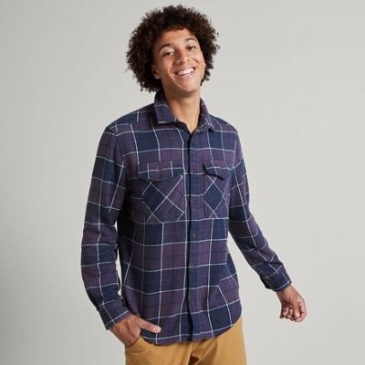 Kathmandu Huntly MNS L/S shirt O0Z-Dusk/Midnight Navy Check – Hledejceny.cz