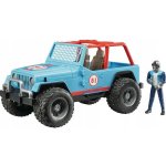 Bruder 2541 Jeep WRANGLER Cross Country modrý s figurkou jezdce – Zbozi.Blesk.cz