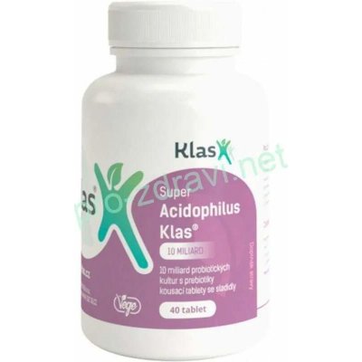 Klas Super Acidophilus plus 10 miliard 40 tablet – Hledejceny.cz
