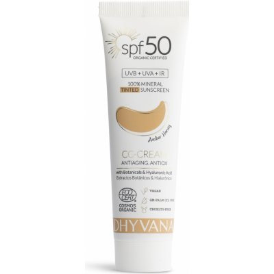 Dhyvana Přírodní minerální tónovací krém SPF 50 50 ml Amber Honey 50 – Zboží Dáma