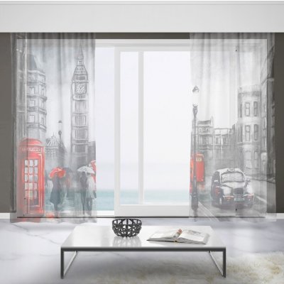 IMPAR Záclony Londýn art (Rozměr záclony: 150x250) – Hledejceny.cz