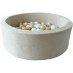 Velvet suchý bazén Krémový 30x90 cm + 200 míčků – Zboží Dáma