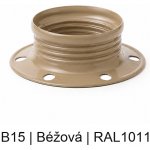 Bohemia-Design Kroužek na objímku E27 různé barvy LU, Barva Béžová B15 – Hledejceny.cz
