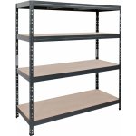 AR Shelving Regál Rivet 180 x 160 x 60 cm 4 police antracit – Sleviste.cz