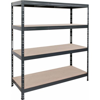 AR Shelving Regál Rivet 180 x 160 x 60 cm 4 police antracit – Sleviste.cz