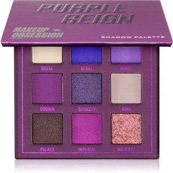 Makeup Obsession Mini Palette paletka očních stínů Purple Reign 11,7 g