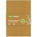 Obal na sešity A5 ECO LUMA kraft 5 ks – Zboží Dáma