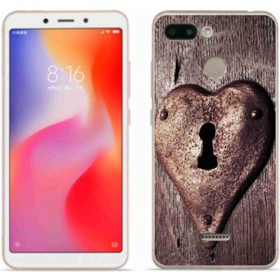 Pouzdro mmCase Gelové Xiaomi Redmi 6 - zámek ve tvaru srdce