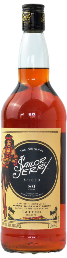 Sailor Jerry Spiced 1 l (holá láhev)