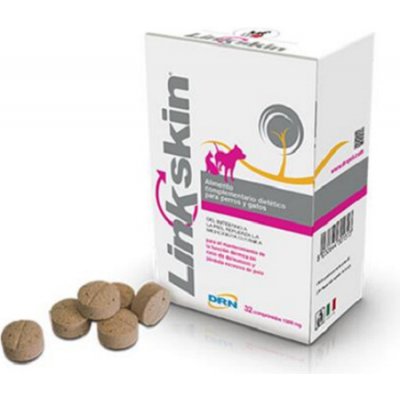 Linkskin 1500 mg doplněk stravy pro psy a kočky na podporu zdraví kůže 32 tablet – Hledejceny.cz