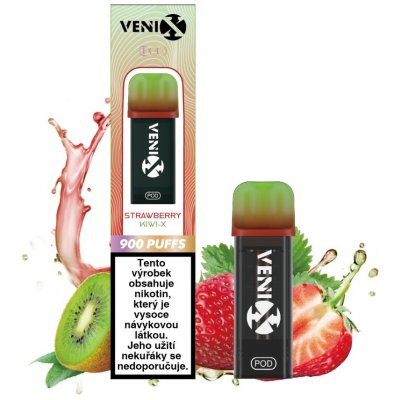 Venix Max Pod Strawberry Kiwi-X 20 mg 900 potáhnutí 1 ks – Zboží Dáma