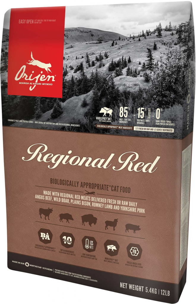 Orijen Regional Red Cat 3 x 5,4 kg