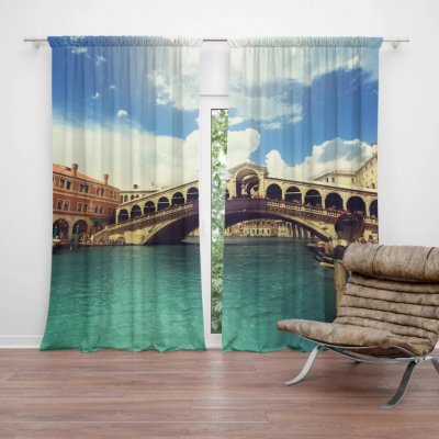 Sablio Závěs Ponte di Rialto: 2ks 140x250cm – Hledejceny.cz
