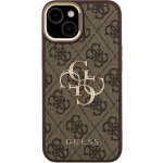 Guess 4G Metal Logo kryt s výklopným stojánkem pro iPhone 14 - hnědý 57983125144 – Zboží Mobilmania