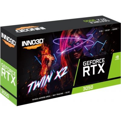 Inno3D GeForce RTX 3050 Twin X2 8GB GDDR6X N30502-08D6-1190VA42 – Zboží Mobilmania