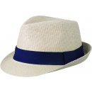 Letní klobouk MB6564 Natural / tmavě modrá