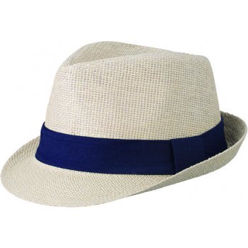 Letní klobouk MB6564 Natural / tmavě modrá