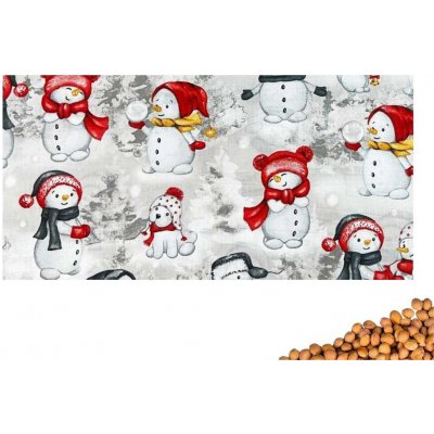VFstyle třešňový polštářek 50x20 cm Snowmen and Dog – Zboží Dáma