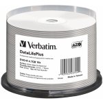 Verbatim DVD-R 4,7GB 16x, printable, cakebox, 50ks (43744/43533) – Zboží Živě