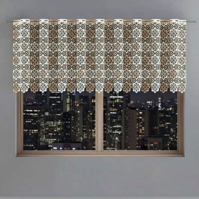 Dekorační metrážová vitrážová záclona OLGA krémová výška 70 cm MyBestHome – Zboží Dáma