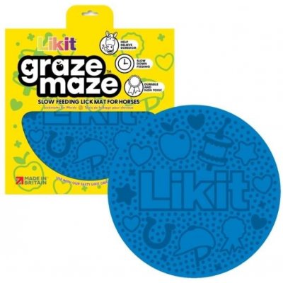 LIKIT Lízací podložka pro koně Graze Maze blue – Hledejceny.cz