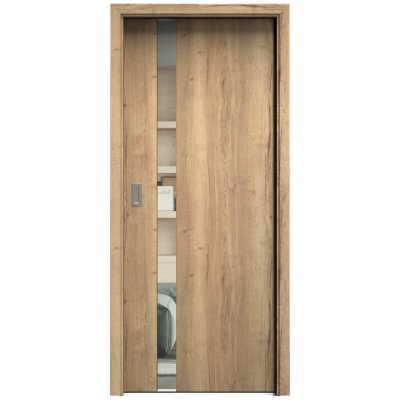 Sapeli Harmonie Komfort M83 posuvné dub Halifax 80 x 210 cm Čiré sklo – Hledejceny.cz