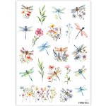 MINIMEE Papírové samolepky v aršíku A5 vážky – Zboží Mobilmania