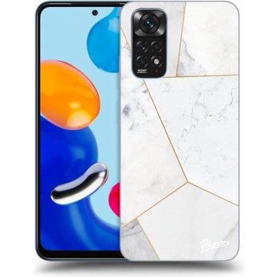 Pouzdro Picasee silikonové Xiaomi Redmi Note 11 - bílé tile černé – Zbozi.Blesk.cz