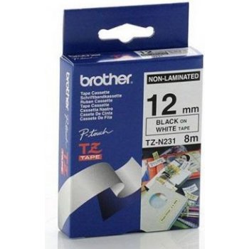 Brother TZE-N231 12mm bílá/černá